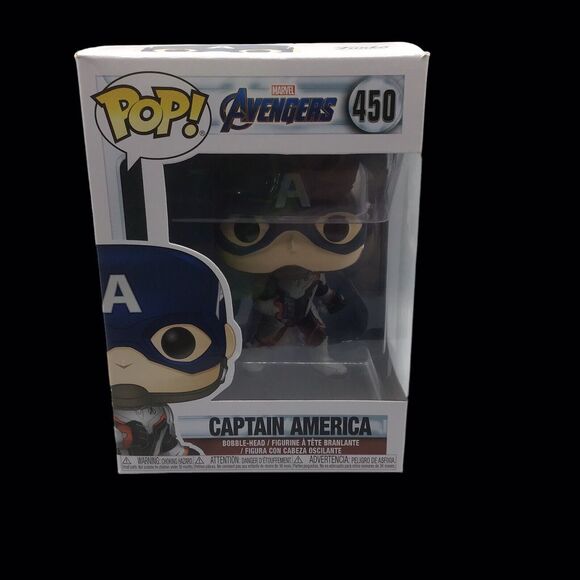 Funko Pop! Marvel Avengers Endgame Captain America #450 Figure NIB - Picture 7 of 15